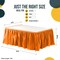 Ruffle Disposable Table Skirt 14 Ft Long Pleated Table Skirts with Adhesive Strip – Fits 6ft+ Rectangle or Round Tables – Ideal for Birthday Parties, Gender Reveal, Baby Showers & Event Decorations 6 pack by Exquisite